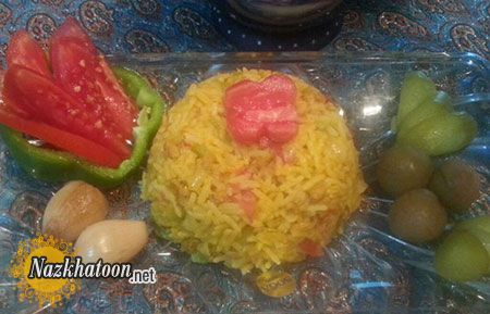 تهیه دمی پلو پوست کدو